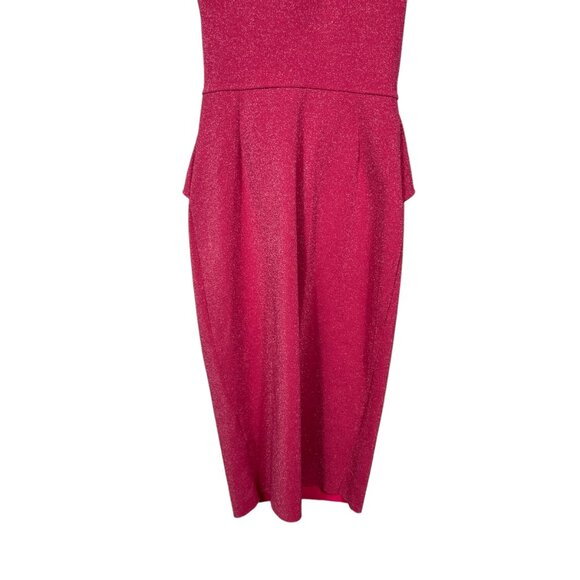 Chiara Boni La Petite Robe Bow Dress Size 40 US 4 Pink Shimmer Barbie Hotaru - Picture 10 of 10